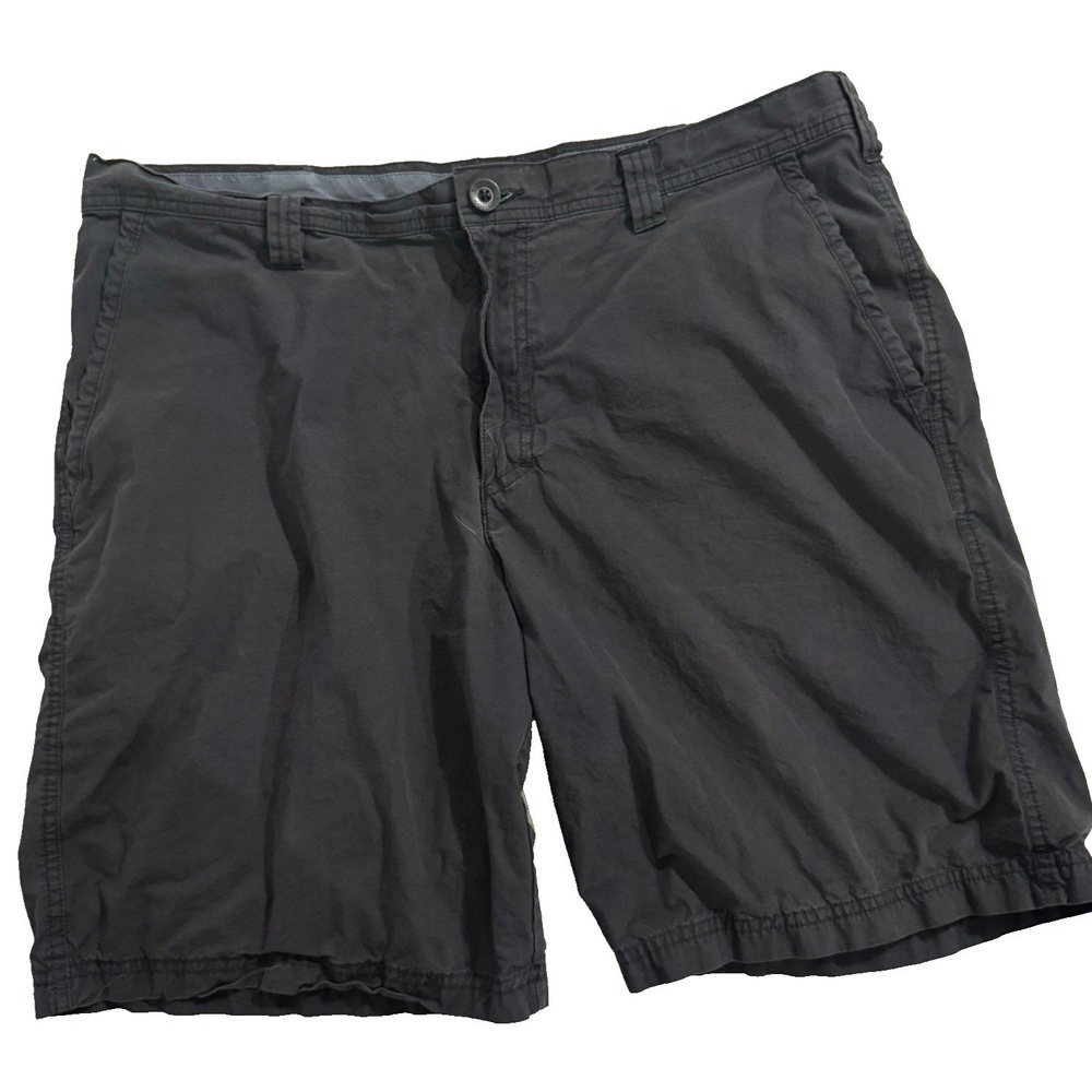 Columbia Sportswear Chino Shorts Men's 36‎ Gray Cotton Flat Front Casual Summer